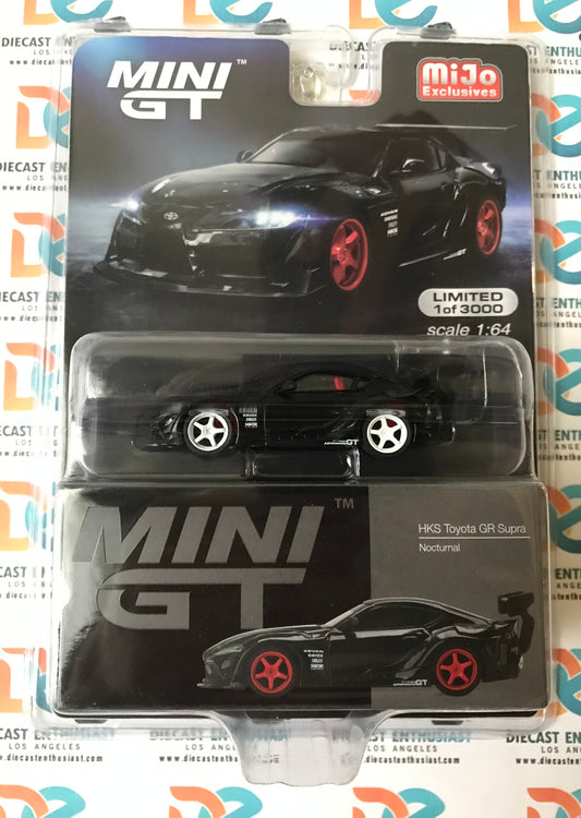 CHASE Mini GT Mijo Exclusive 226 HKS Toyota GR Supra Nocturnal 1:64