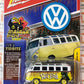 Johnny Lightning Malaya Mini CS Customs Exclusives 1965 Volkswagen Type II Samba Bus Rat Fink Yellow 1:64