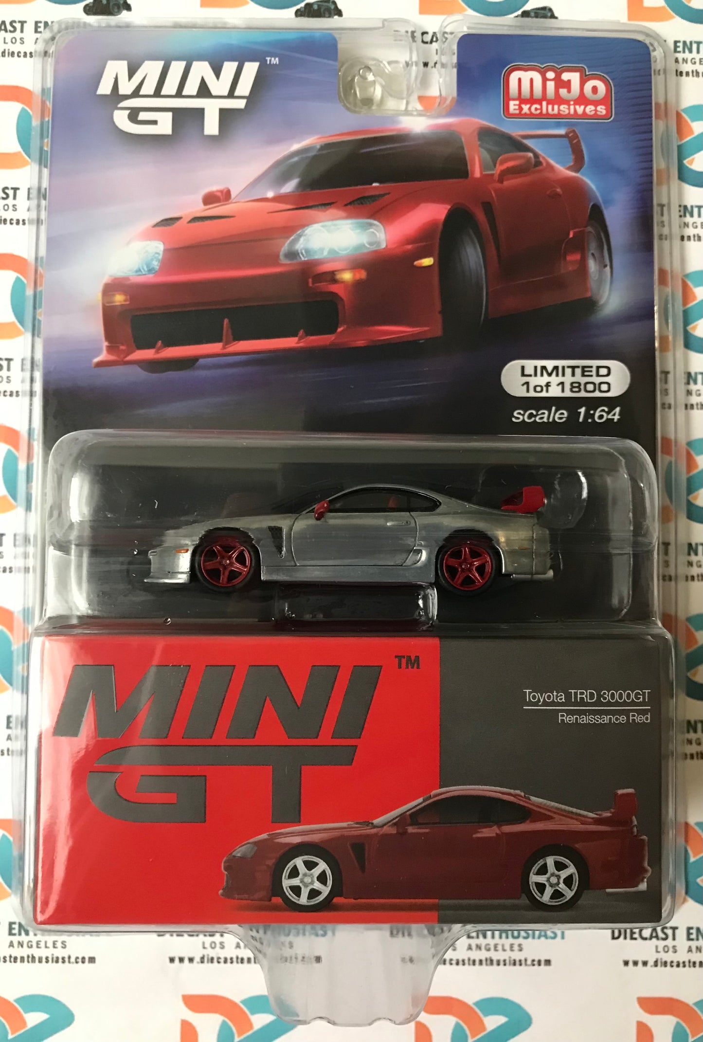 CHASE Mini GT Mijo Exclusives 231 Toyota TRD 3000GT Renaissance Red 1:64