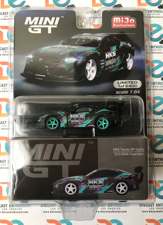 CHASE Mini GT Mijo Exclusive 212 Toyota GR Supra HKS 2019 SEMA Presentation 1:64