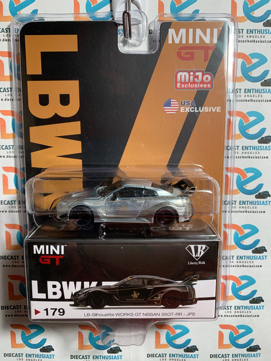 CHASE Mini GT Mijo Exclusive 179 LBWK GT Nissan 35GT RR JPS 1:64