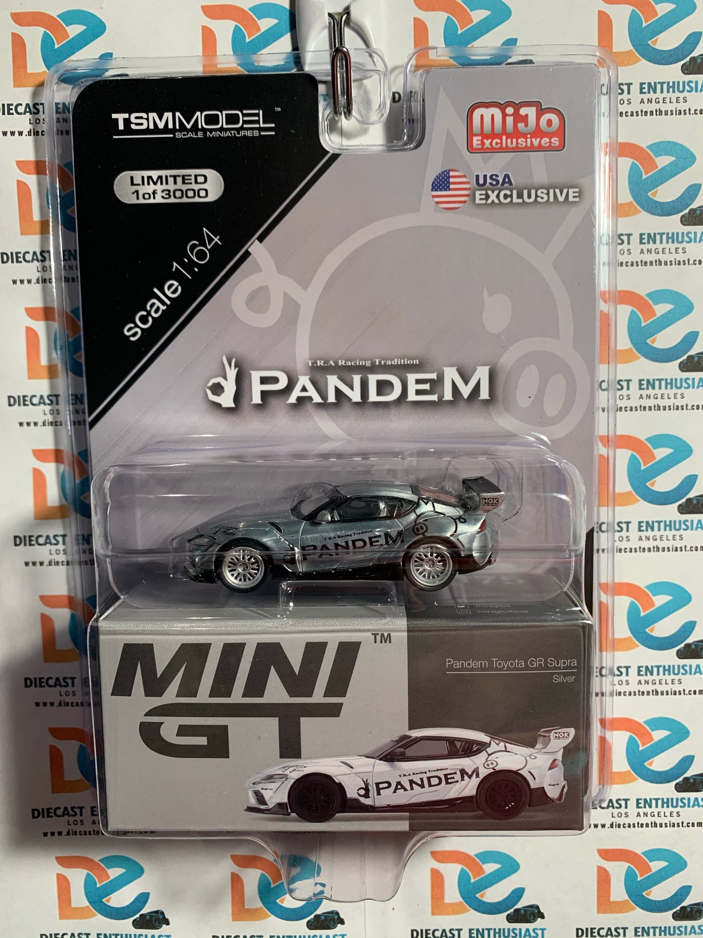 CHASE Mini GT Mijo Exclusive 175 Toyota GR Supra Silver 1:64