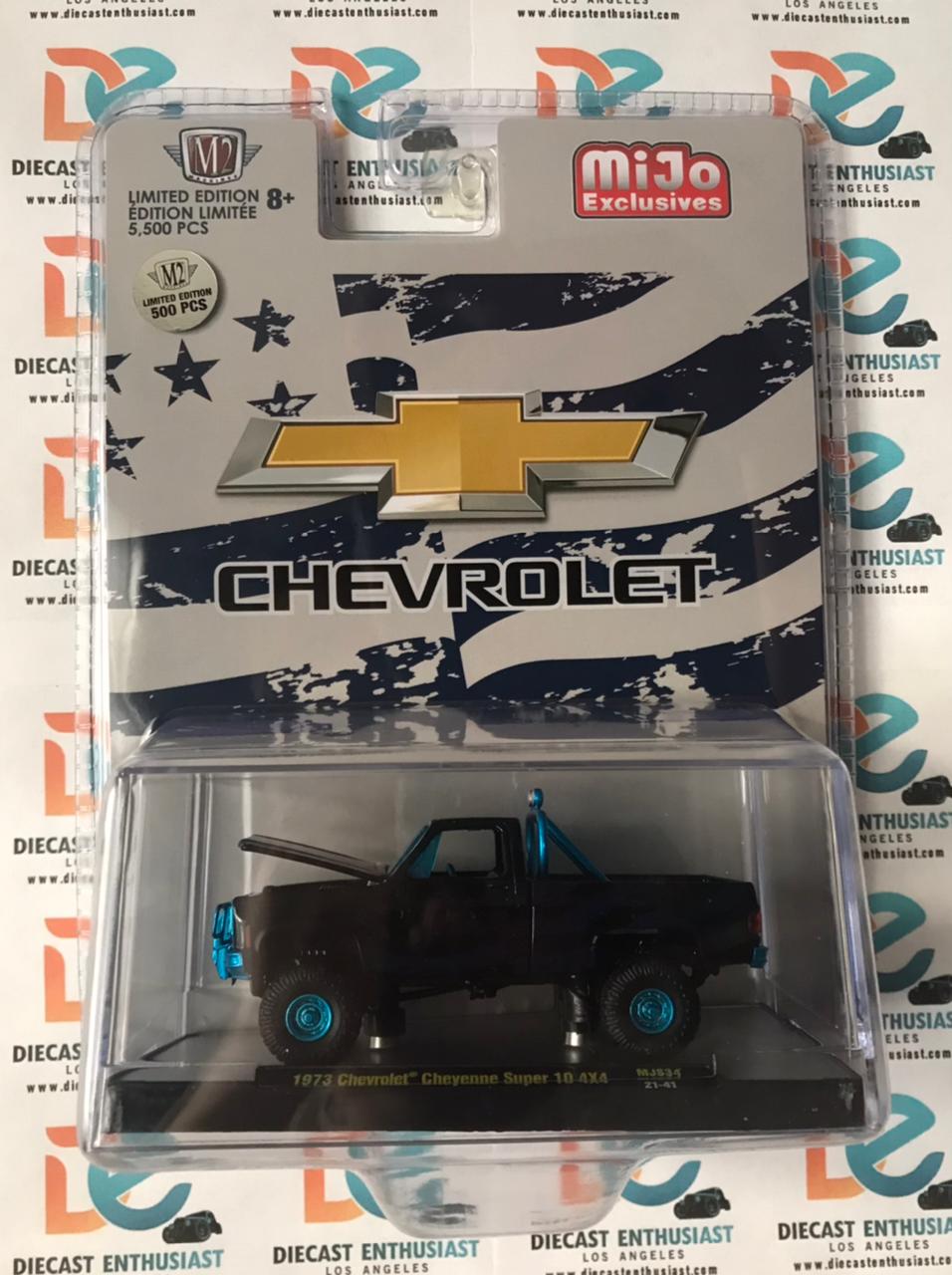 CHASE M2 Machines Mijo Exclusives 1973 Chevy Cheyenne Super 10 4X4 4th July 1:64