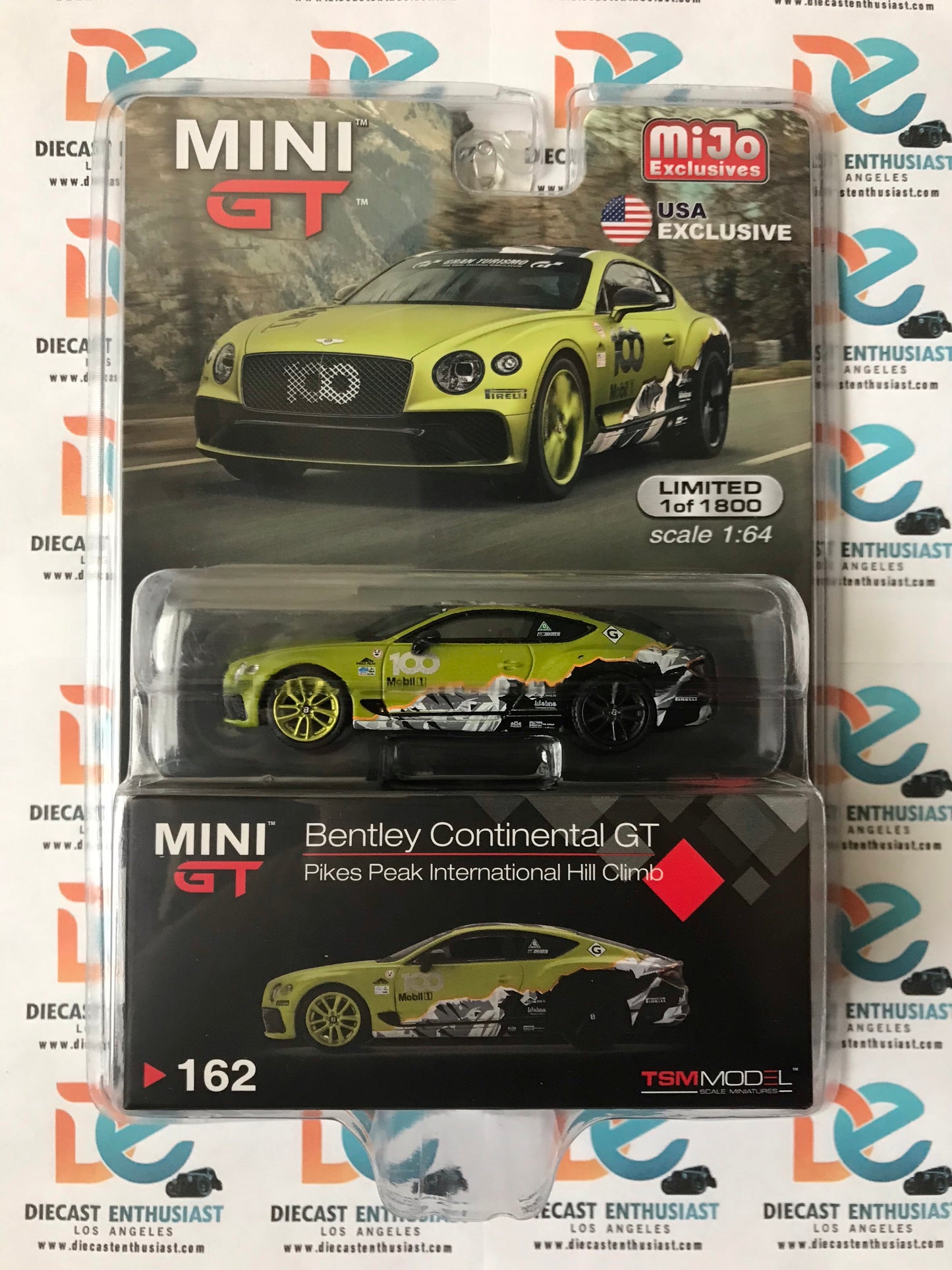 Mini GT Mijo Exclusives 162 2019 Bentley Continental GT Pikes Peak 1:64