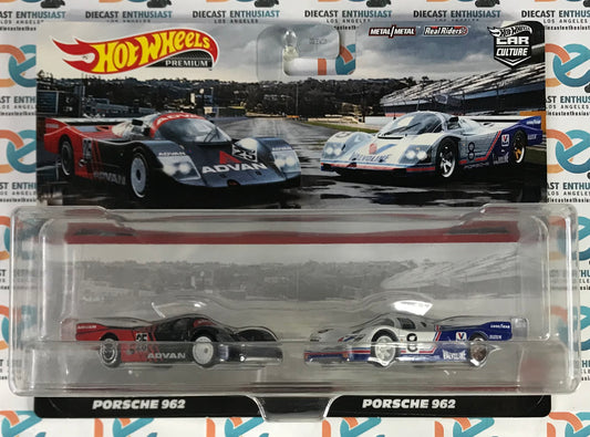 Hot Wheels Premium 2Pk Porsche 962 Advan & Valvoline 1:64