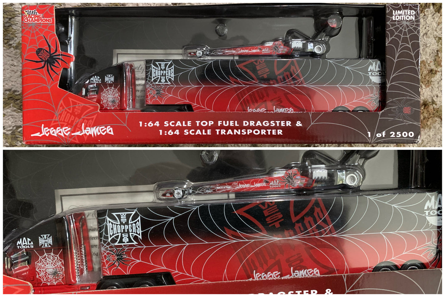 Matco Tools Top Fuel Dragster Transporter Jesse James 1/64