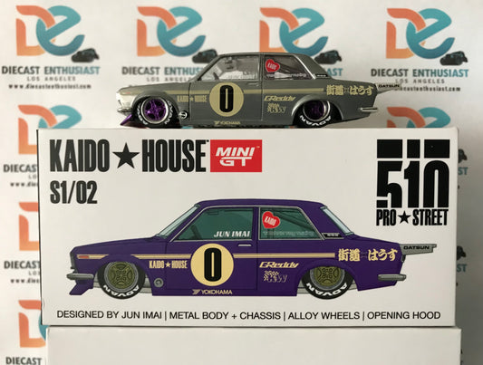 CHASE Mini GT X Kaido House Datsun 510 Pro Street OG Purple 1:64