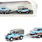 Schuco Land Rover 88 mit hanger with Mini British Racing Gulf Color 1:87 HO