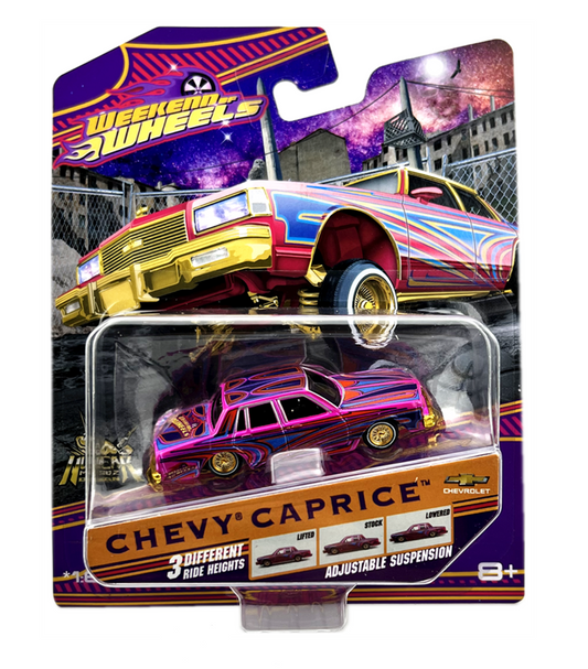 Maisto Weekend of Wheels Exclusives 2022 Lowrider Series Chevy Caprice Pink 1:64