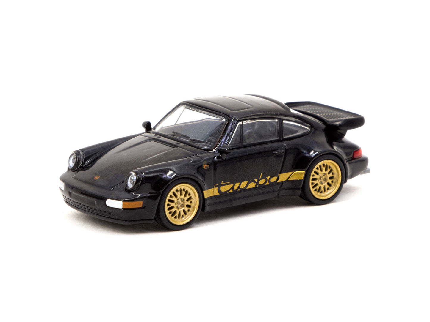 Schuco Tarmac Works Collab64 Porsche 911 Turbo Black 1:64
