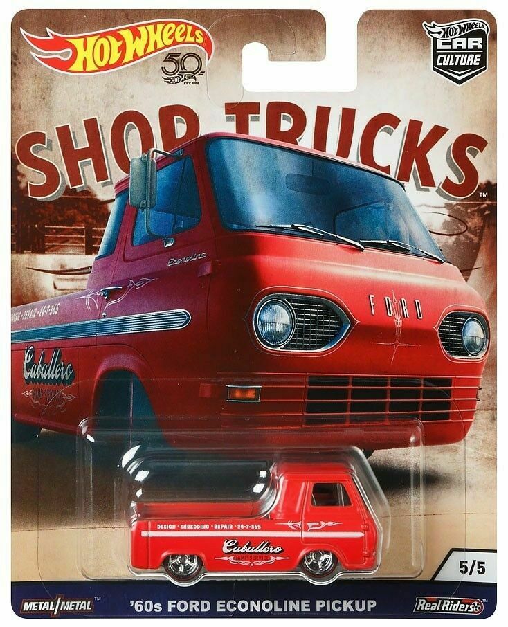 Hot Wheels Shop Trucks 60 Ford Econoline Pickup 1:64