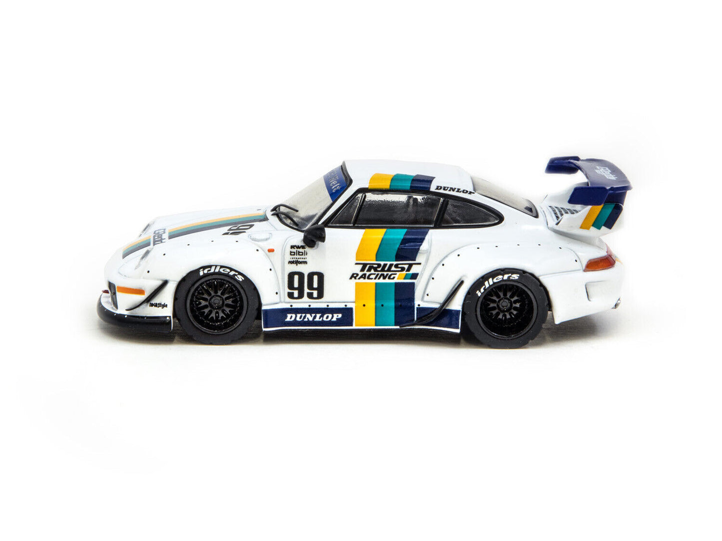 Tarmac Porsche RWB 993 Greddy White 1:64