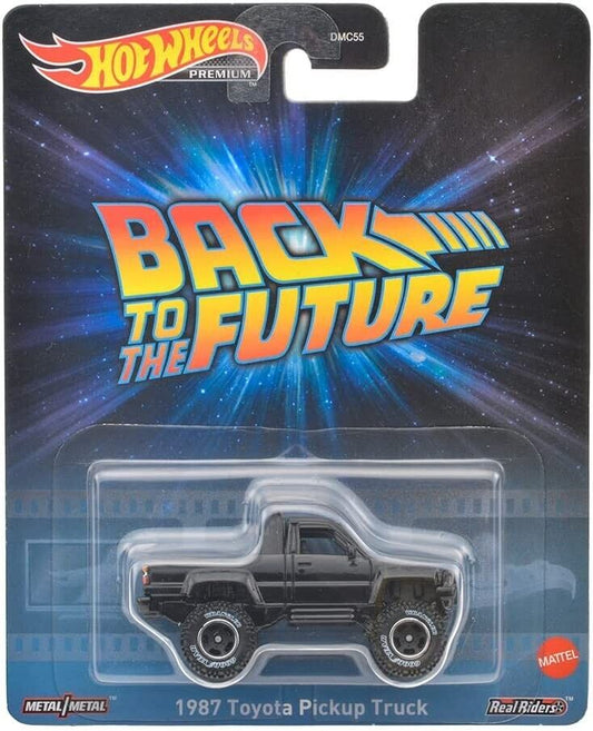 Hot Wheels Back To The Future 1987 Toyota Pickup Truck Black with Sterling Protector 1:64