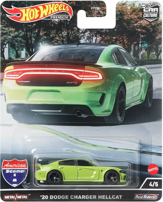 Hot Wheels American Scene 20 Dodge Charger Hellcat Shocking Green 1:64