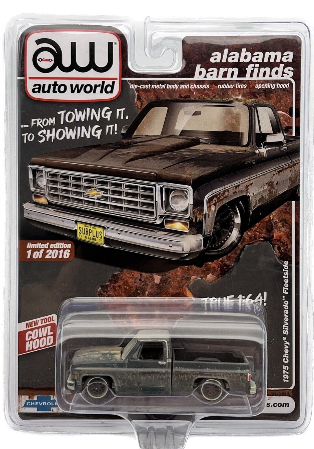 Auto World Alabama Barn Finds Exclusives 1975 Chevy Silverado Fleetside Rusty Version 1:64