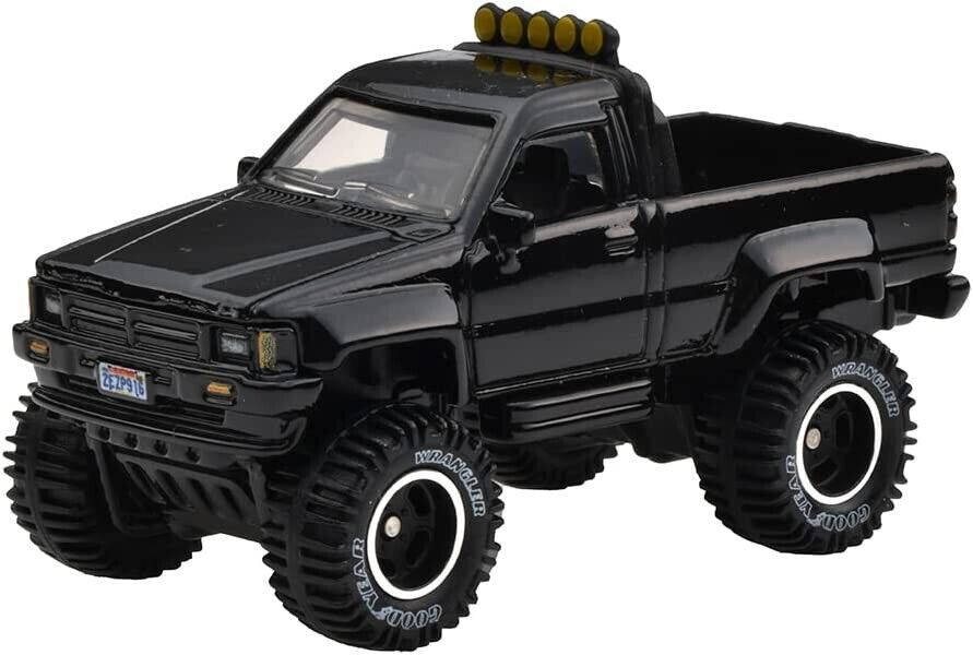 Hot Wheels Back To The Future 1987 Toyota Pickup Truck Black with Sterling Protector 1:64
