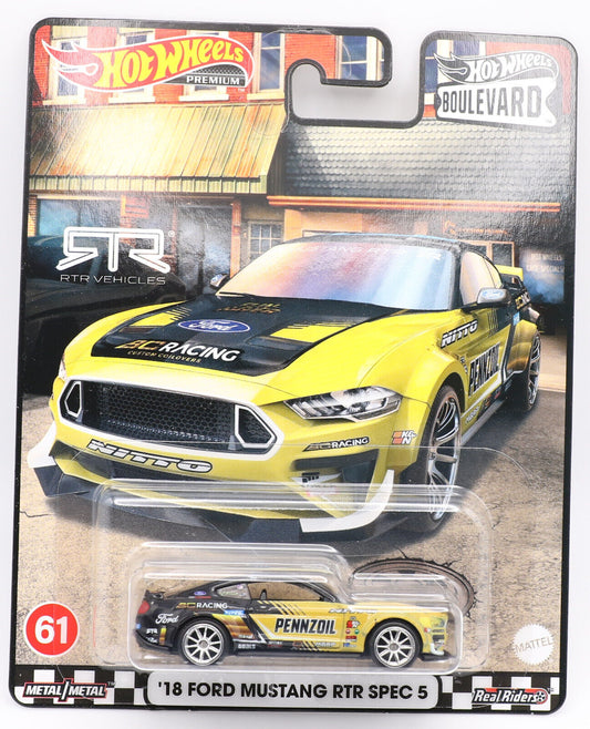 Hot Wheels Boulevard 18 Ford Mustang RTR Spec 5 Green 1:64