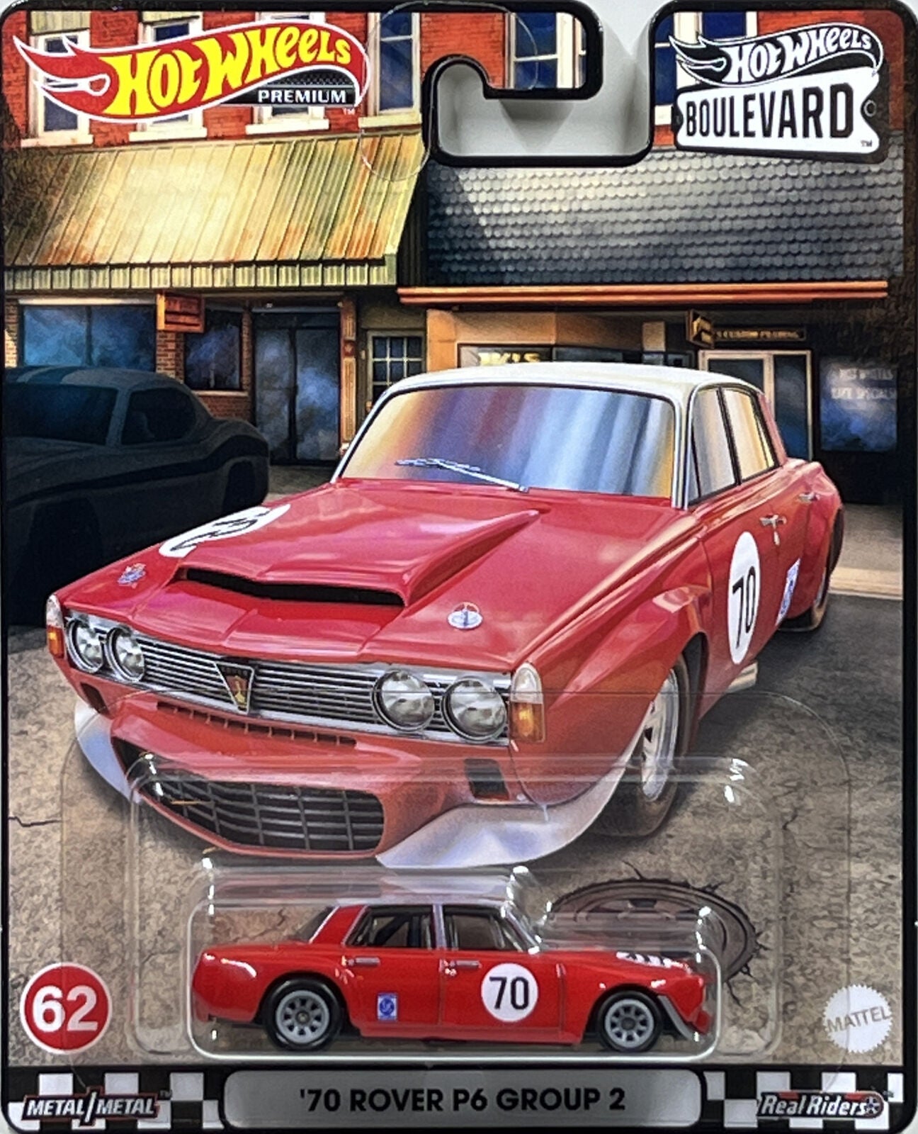 Hot Wheels Boulevard 70 Rover P6 Group 2 Red 1:64