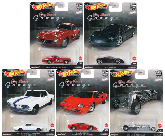 Hot Wheels Jay Leno's Garage Set of 5 1:64