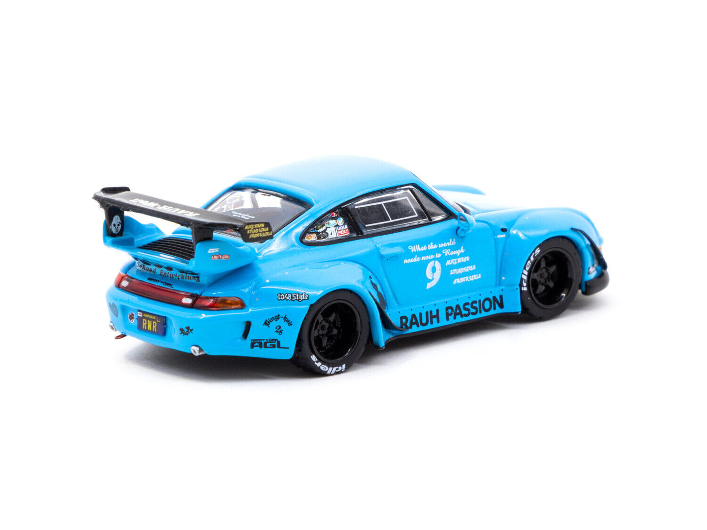 Tarmac Porsche RWB 993 Rauh Passion Baby Blue 1:64