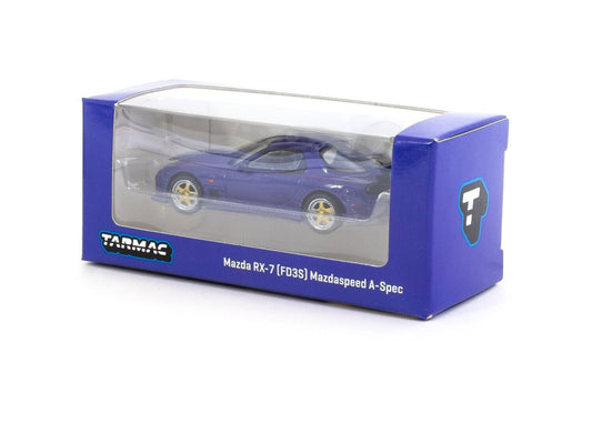 Tarmac Works Mazda RX7 FD3S Mazdaspeed ASpec Blue 1:64