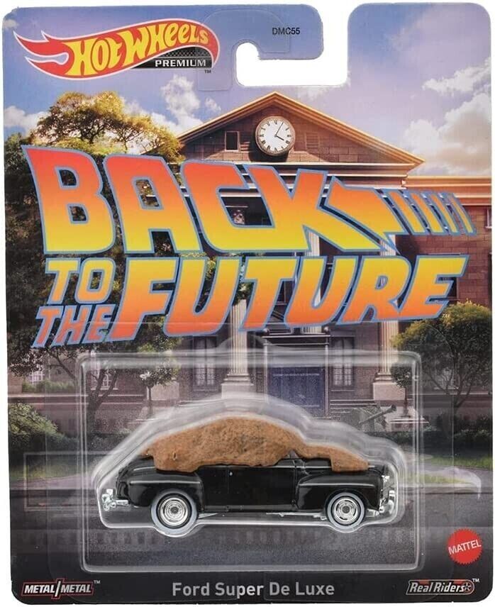 Hot Wheels Retro Entertainment 2023 Back To The Future Ford Super De Luxe Black 1:64