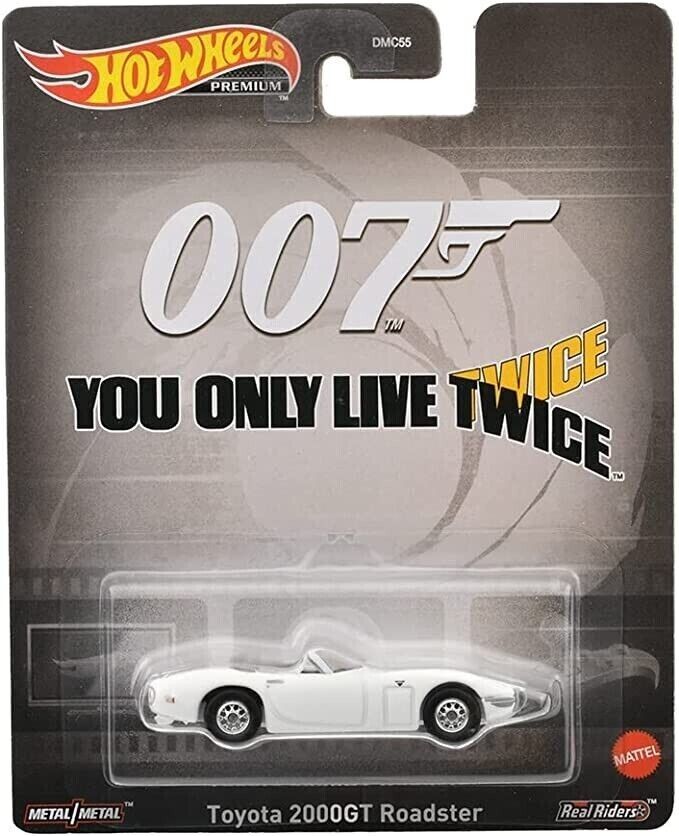Hot Wheels Retro Entertainment 2023 007 You Only Live Twice Toyota 2000GT Roadster White 1:64