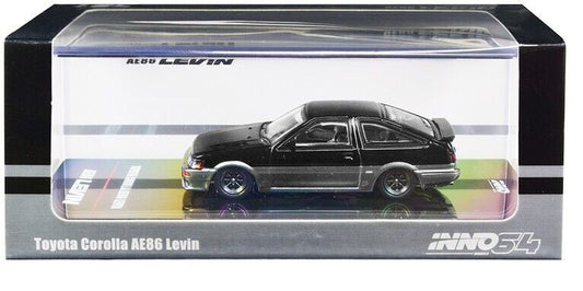 Inno64 Toyota Corolla Levin AE86 Black Grey 1:64