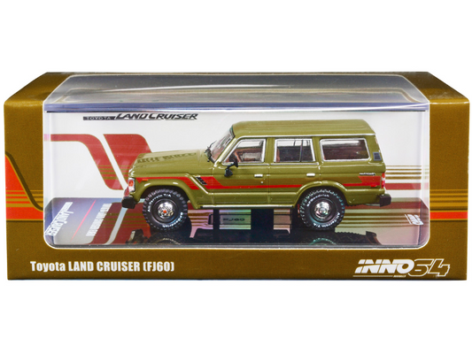 Inno64 Toyota Land Cruiser FJ60 Olive Green 1:64