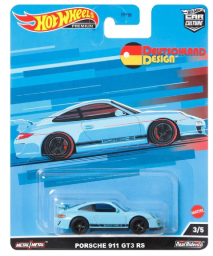 Hot Wheels Deutschland Design Porsche 911 GT3 RS Blue 1:64