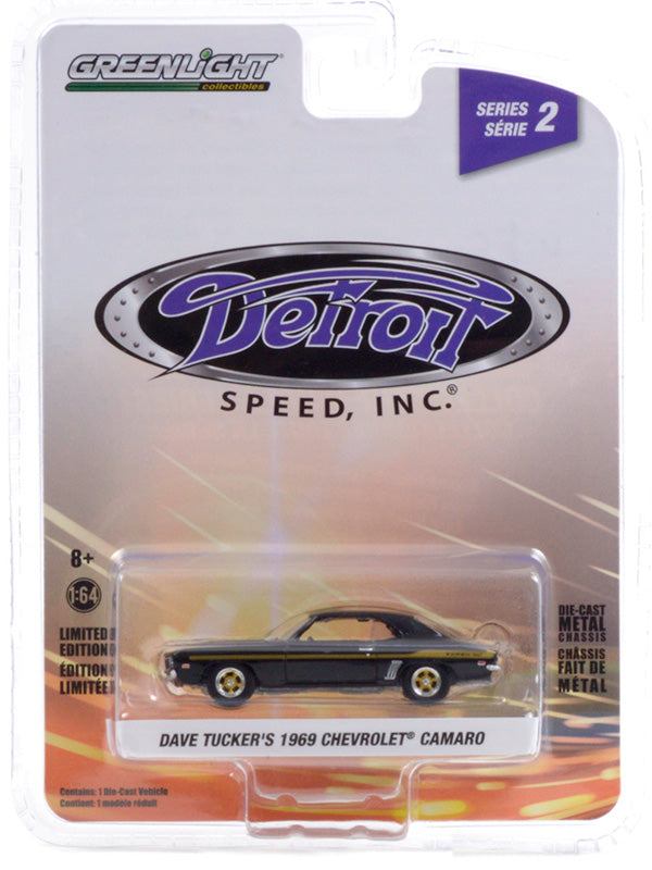 Greenlight Detroit Speed Dave Tucker's 1969 Chevrolet Yenko Camaro Black 1:64